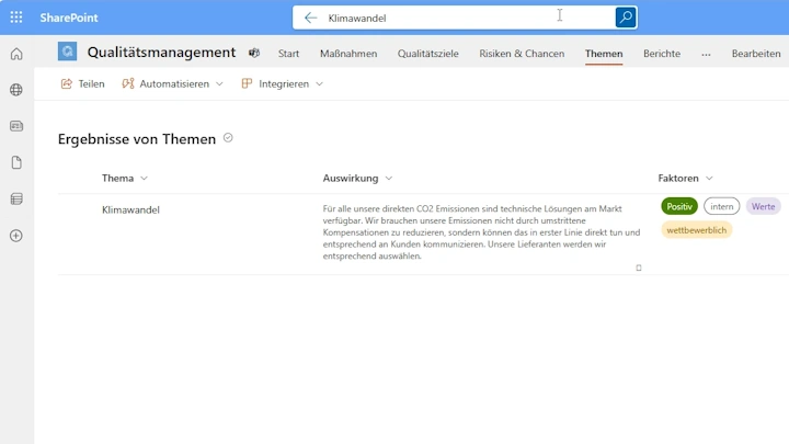 Klimawandel als Thema der Organisation für ISO 9001 - miniaturisierte Abbildung des Videos