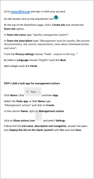 SharePoint Quality Management System